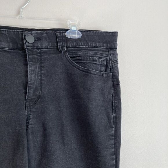 Democracy Pants "Ab"Solution Black Stretch Skinny Jeans Womens Size 16 Classic - Picture 3 of 9